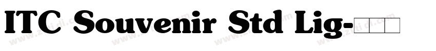 ITC Souvenir Std Lig字体转换